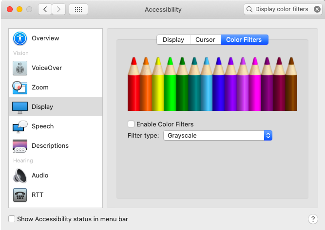 How to grayscale 1